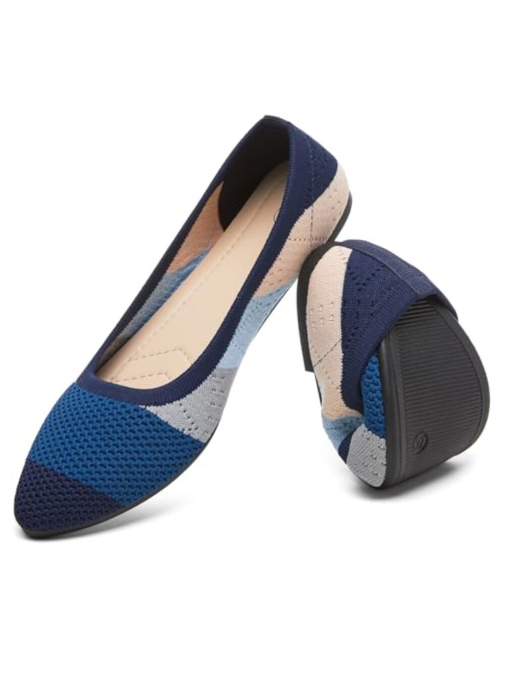 Women's Ballet Flat Mesh Pointed Toe Slip On Comfortable Dress Shoes